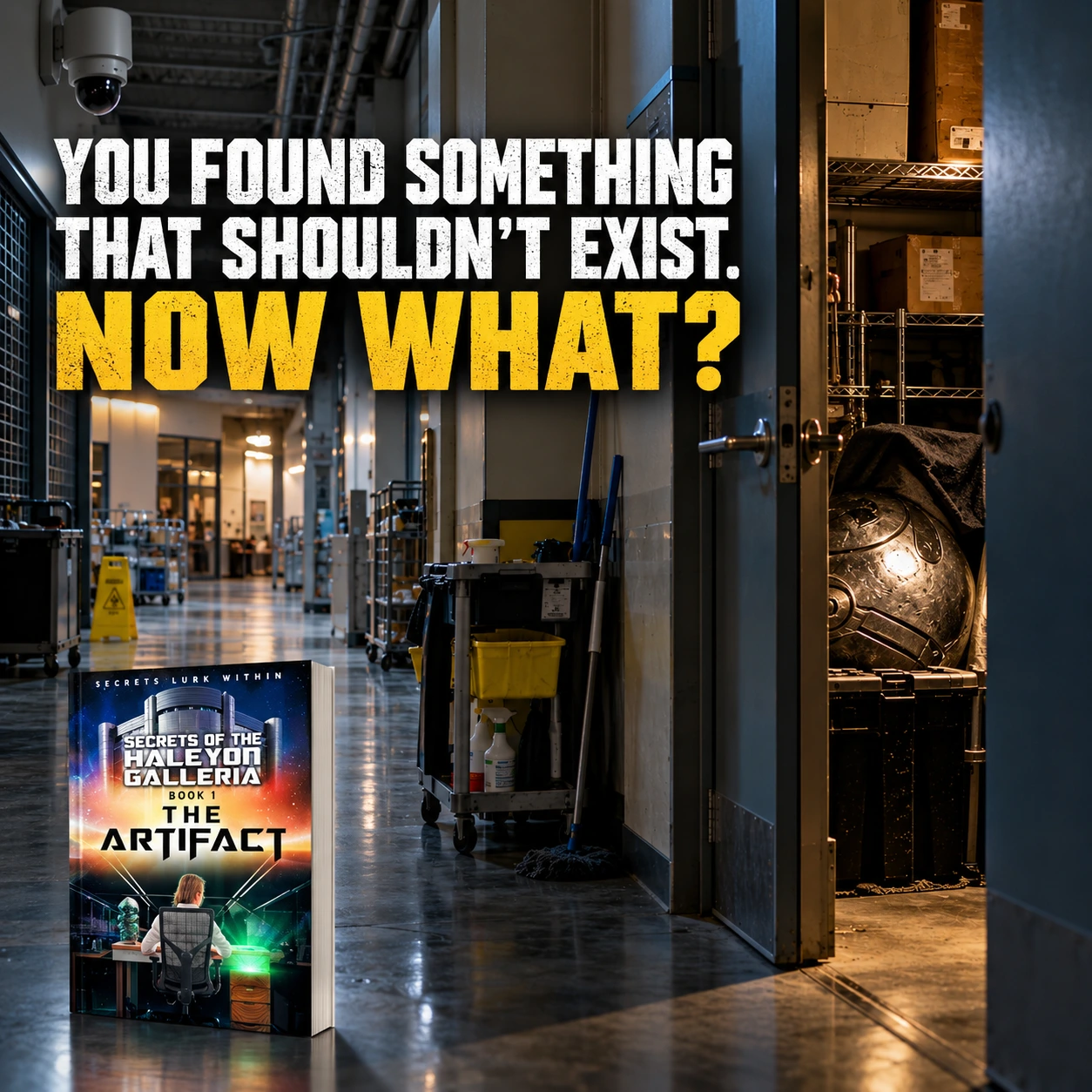 Mystery-led promotional artwork featuring The Artifact.